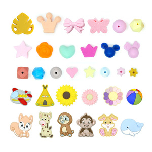 Perles en silicone idéales pour bébés filles ou garçons, nouveau-nés de 3, <span class=keywords><strong>6</strong></span>, 12 <span class=keywords><strong>mois</strong></span>/1 an, pour l'apprentissage sensoriel, cadeaux de baby shower et de Pâques - Product Image 1