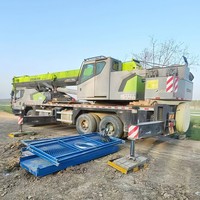 Grue sur camion Zoomlion ZTC250H d'occasion de 25 tonnes, modèle 2021, moteur Weichai, hydraulique KYB, hauteur de levage de 50 m, 8001-10000 heures de fonctionnement, à vendre