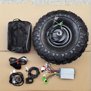 Điện ngoài trời giỏ hàng trung tâm động cơ Kit 14.5inch 500W 24V-48V xe cút kít vườn chuyển đổi động cơ Kit chất béo lốp 14.5inch 350W - Product Image 4