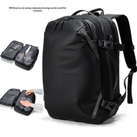 Mochila Duradera para Portátil de Negocios, Diseño Simple con Cierre Oxford, Impermeable, Autocompresible, Puerto de Carga USB, Tamaño Estándar para Viajes