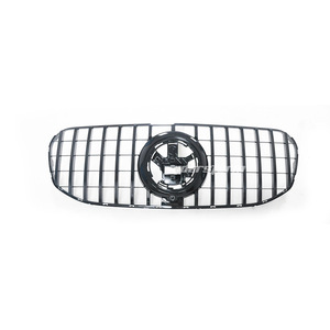 Parrilla Delantera Modificada para Modelos Mercedes-Benz GLS 20+ 450 GLS00 X167 GT, Negra y Plateada, de Plástico ABS, Compatible con Parachoques - Product Image 4