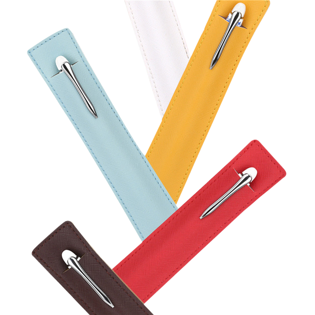 PU Leather Pen Sleeves Single and Double Pen Sleeves Advertising Stationery Pen Sleeves
