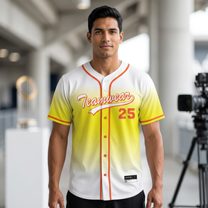 Ensemble de maillots de baseball unisexes personnalisés en gros, respirant, séchage rapide, extensible dans les quatre sens, en spandex/polyester, imprimé, fournisseur OEM ODM - Product Image 1