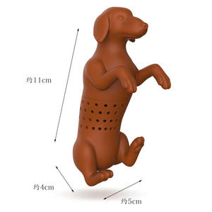 Infuseur à thé en forme de Pug mignon et amusant, réutilisable, de qualité alimentaire, filtre à thé en vrac original - Product Image 3