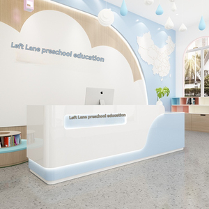 Centro de Arte de educación para la primera infancia, recepción, jardín de infantes, escritorio de cajero para niños pequeños, institución de formación artística, Hotel - Product Image 3