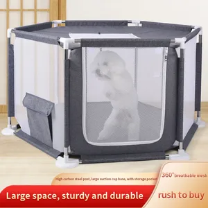 Hondenbox Draagbare Pet <span class=keywords><strong>Play</strong></span> Pen Opvouwbare Pet Tent Met Grote Capaciteit Voor Indoor Oxford Hek - Product Image 4