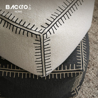 Coussin de sol moderne de luxe Pouf décoratif pour la maison tabouret brodé à la main pouf salon canapé décor coussin de siège repose-pieds