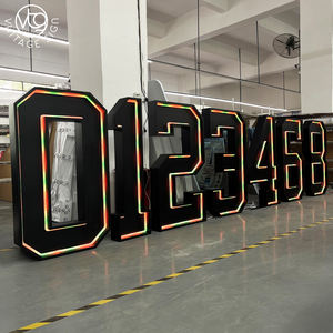 Lettere Giganti Personalizzate per Matrimoni, Insegna Vintage con Lettera <span class=keywords><strong>I</strong></span> Nera, Numeri Luminosi Stile Marquee, Insegne con Lampadine per Vendita, Luci d'Amore per Luna Park - Product Image 5