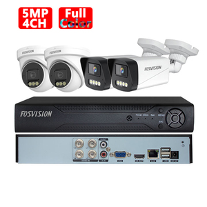 Fosvision 4CH 5MP AHD <span class=keywords><strong>Camera</strong></span> Kit đầy đủ màu sắc tầm nhìn ban đêm an ninh nhà CCTV Hệ thống <span class=keywords><strong>camera</strong></span> video AHD <span class=keywords><strong>Camera</strong></span> AHD Kit - Product Image 2
