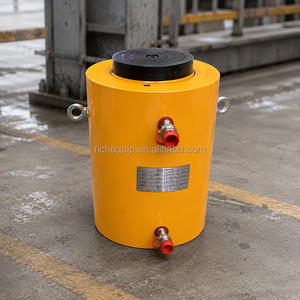 Vérin hydraulique électrique à double effet ultra haute pression à piston solide pour levage d'équipements lourds - Product Image 1
