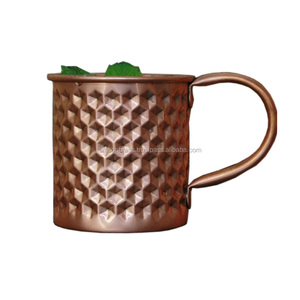 Tasse en cuivre de haute qualité de luxe Mule de Moscou en cuivre massif martelé Mule de Moscou Tasses en cuivre Articles faits à la main - Product Image 4