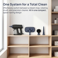 Nettoyeur vapeur rotatif motorisé tout-en-un, nettoyeur vapeur haute température, nettoyeur vapeur portatif pour usage domestique