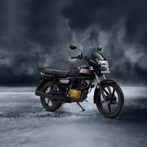 TVS "RADEON DIGI CLUSHTER EDITION " MOTORCYCLE with Black with Gold <b>Engine</b> Cover - Product Image 1