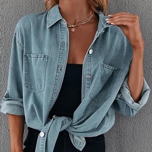 <span class=keywords><strong>Camicie</strong></span> <span class=keywords><strong>in</strong></span> Denim <span class=keywords><strong>da</strong></span> <span class=keywords><strong>donna</strong></span> camicette <span class=keywords><strong>da</strong></span> <span class=keywords><strong>donna</strong></span> camicia di <span class=keywords><strong>jeans</strong></span> <span class=keywords><strong>da</strong></span> <span class=keywords><strong>donna</strong></span> a manica lunga <span class=keywords><strong>camicie</strong></span> retrò all'ingrosso accettano logo personalizzato - Product Image 6