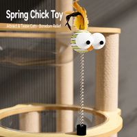 Structure d'escalade et lit pour chat, design moderne, luxueux et classique, écologique, avec capsule spatiale spacieuse combinée, pour plusieurs chats, en panneau de densité et colonne en corde