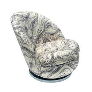 Orta yüzyıl Modern ergonomik yemek odası döner salonu terlik sandalyeler antik Art Deco pirinç lüks Salon mutfak sandalyesi satılık - Product Image 2