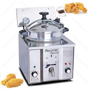 Freidora Eléctrica de Acero Inoxidable de 16L de Capacidad, Máquina Comercial para Freír <span class=keywords><strong>Pollo</strong></span> y Papas Fritas para Uso en Servicios de Catering - Product Image 5