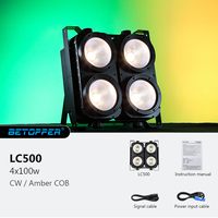 Projecteur LED COB Big Dipper LC500 4x100W, lumière froide, blanc chaud, mélange de couleurs ambre, CRI élevé, éclairage de scène