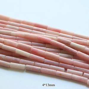 ลูกปัดบีสโตนธรรมชาติสำหรับทำเครื่องประดับงานฝีมือทำมือ DIY สีชมพูอ่อนโอปอลรักษาลูกปัดหลวม - Product Image 6
