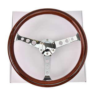 Volante Deportivo JDM Clásico Retro de Alta Calidad, 380 mm, ABS Electrochapado, Estilo Universal Leaders - Product Image 1