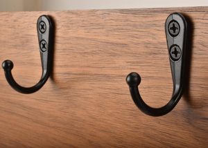 Rustic Metal Antique Zinc Alloyed Bronze Decorative Single Wall Coat Hanger <b>Hooks</b> - Product Image 3