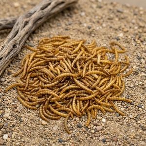 SINO CROWN Fabricant chinois direct de vers de farine jaunes séchés de haute qualité pour animaux de compagnie, emballés en sacs plastiques, pour toutes les étapes de vie des animaux - Product Image 1