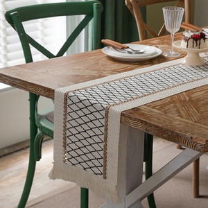 <span class=keywords><strong>Camino</strong></span> <span class=keywords><strong>de</strong></span> <span class=keywords><strong>Mesa</strong></span> Personalizable <span class=keywords><strong>de</strong></span> Lino y Algodón Estilo Americano Fly Yang, Resistente al Aceite, con Bloques <span class=keywords><strong>de</strong></span> Color, Rayas, <span class=keywords><strong>Patchwork</strong></span> y Diseño Geométrico - Product Image 3