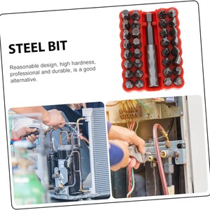 Combination <b>Screwdriver</b> <b>Set</b> 33 Pc Hex Shank Red Box For Nonferrous Metals Drill <b>Bits</b> - Product Image 5