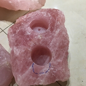 Accessori per la Decorazione della Casa 2026 Stones, Mini <span class=keywords><strong>Pietre</strong></span> di Quarzo Rosa, <span class=keywords><strong>Cristalli</strong></span> di Lusso, <span class=keywords><strong>Pietre</strong></span> Palmari in Ceramica, Portacandele - Product Image 3