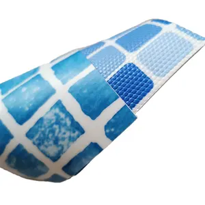 防水シートプールライナー1.5mmモザイク熱熱溶接プラスチック環境に優しい露出プール