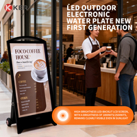 Kiosque d'affichage numérique LCD Android portable de 43 pouces avec batterie externe pour affichage de bienvenue dans les centres commerciaux et lecteur publicitaire SDK