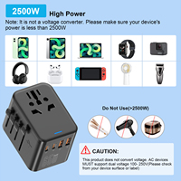 Chargeur mural rapide Leishen 65W Type-C avec 3 ports USB-C + 1 port USB-A, technologie GaN universelle, prises universelles