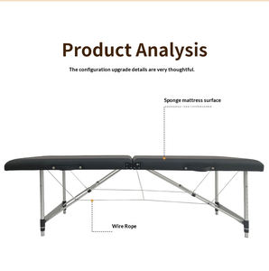 <span class=keywords><strong>Cama</strong></span> de Masaje Plegable de Aluminio a Precio de Fábrica con Espacio Hueco para Colocar las Piernas + Bloques Reforzados para Masajes y Fisioterapia - Product Image 5