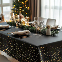 Nappe jetable décorative à pois dorés pour anniversaire, remise de diplôme, fêtes et cuisine – Vente en gros