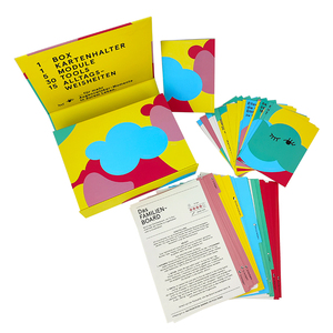 Custom Printing Matt Lamination Flashcards Quiz Card Game Playing Cards With Magnetic Box