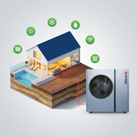 Pompe à chaleur air-eau monobloc 12 kW R32 DC Inverter A+++ EVI WiFi Chauffage Refroidissement ECS pour maison européenne OEM
