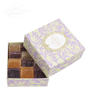 Haute Qualité Vente Chaude De Luxe Personnalisé De Qualité Alimentaire Rigide Biscuit Au Chocolat Macaron Stockage Cadeau Carré Boîte D'emballage En Papier
