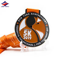 Longzhiyu, fabricant de médailles de course depuis 17 ans, médailles personnalisées en métal carré avec logo gravé, médailles de marathon, médailles de sport