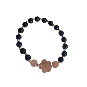 Bracelet en argent sterling 925 Yinruitai avec pierres naturelles et perles en forme de fleur pour femme, bijou cadeau - Product Image 5