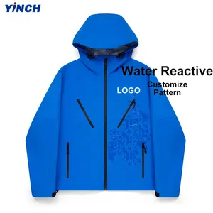 Chaqueta Impermeable Hidrocrómica con Estampado Mágico Personalizable LAYENNE, Chaqueta de Invierno Reactiva de Poliéster y Nailon para Hombre - Product Image 1