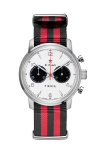SEAKOSS 42 มม. นาฬิกาข้อมือผู้ชายรุ่น Panda ปี <span class=keywords><strong>1963</strong></span> ระบบโครโนกราฟ กลไก <span class=keywords><strong>Seagull</strong></span> St1901 แบบ Gooseneck พร้อมพรายน้ำ กระจกแซฟไฟร์ นาฬิกานักบิน - Product Image 6