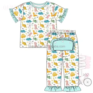 Puresun tasarımlar kısa kollu örme çocuk giyim aile çocuk gece giyim yürüyor kız pijama
