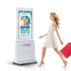 Ultra Thin Double Sided Commercials Ads Screen Lcd Advertising Player Digital Signage And Displays Shop Window Display