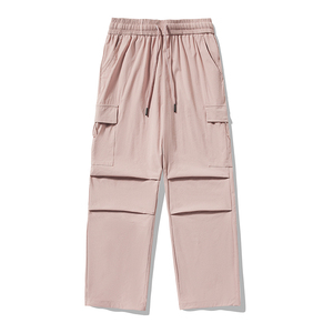 Customized Logo Canvas <b>Overalls</b> <b>Men's</b> Casual Summer Lightweight Thin Slim Fit Elastic Waist Drawstring Closure Comfortable - Product Image 6