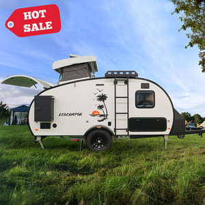 Ecocampor 2024 bastante usado ligero Mini Comfort Teardrop Camper remolque caravana Teardrop Camper Rv <span class=keywords><strong>para</strong></span> venta al por mayor con tienda - Product Image 2