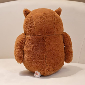 Juguetes <span class=keywords><strong>de</strong></span> peluche <span class=keywords><strong>de</strong></span> búho gordito personalizados al por mayor, animal <span class=keywords><strong>de</strong></span> peluche supersuave para bebés <span class=keywords><strong>de</strong></span> todas las edades, juguetes <span class=keywords><strong>de</strong></span> búho marrón realistas - Product Image 3