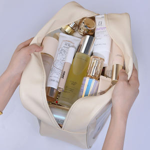 Bolsa <span class=keywords><strong>de</strong></span> cosméticos con letras <span class=keywords><strong>en</strong></span> inglés, bolsa <span class=keywords><strong>de</strong></span> cosméticos <span class=keywords><strong>de</strong></span> <span class=keywords><strong>viaje</strong></span> <span class=keywords><strong>de</strong></span> cuero PU <span class=keywords><strong>de</strong></span> PVC para maquillaje, champú, Gel <span class=keywords><strong>de</strong></span> ducha, bolsa <span class=keywords><strong>de</strong></span> lavado para campamento - Product Image 3