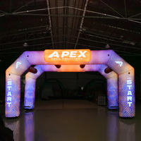 Arche gonflable sur mesure avec éclairage LED, arche gonflable hermétique pour festivals, événements commerciaux, publicité d'accueil