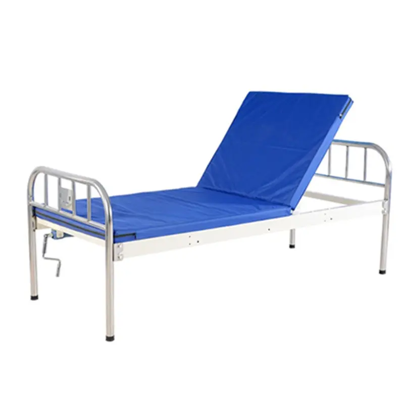 Manufacturer hot selling ultra low price single crank manual medical bed