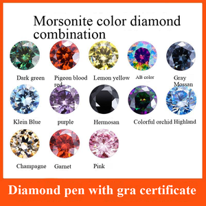 Moissanite Sfuso alla Moda a Prezzo di Fabbrica, Pietre Colorate per Creazione di Gioielli Fai-da-Te - Product Image 1